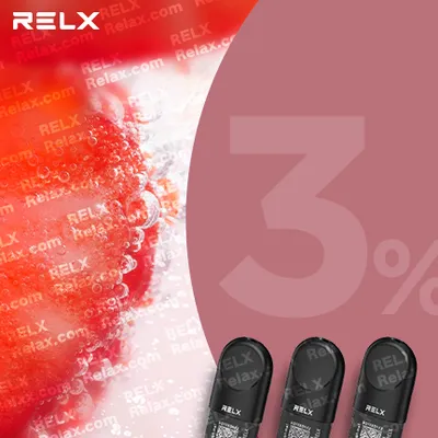 RELX煙彈六代 悅刻原裝正品（草莓沙冰）3入